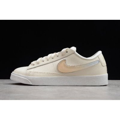 Nike Bayan Blazer Low Lux Premium Pale Ivory/Summit Beyaz Kaykay Ayakkabı Türkiye - BPAT5GOP